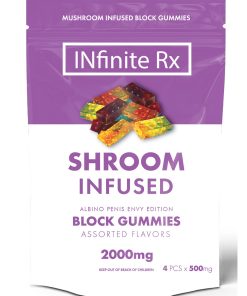 INfinite Rx Shroom Infused Block Gummies – Albino Penis Envy (2000mg)
