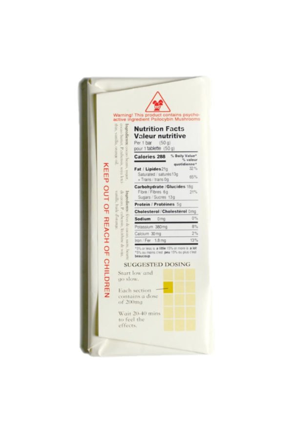 Seremoni Psilocybin Chocolate Bar Edibles (Orange & Golden Teacher Mushrooms) - Image 2